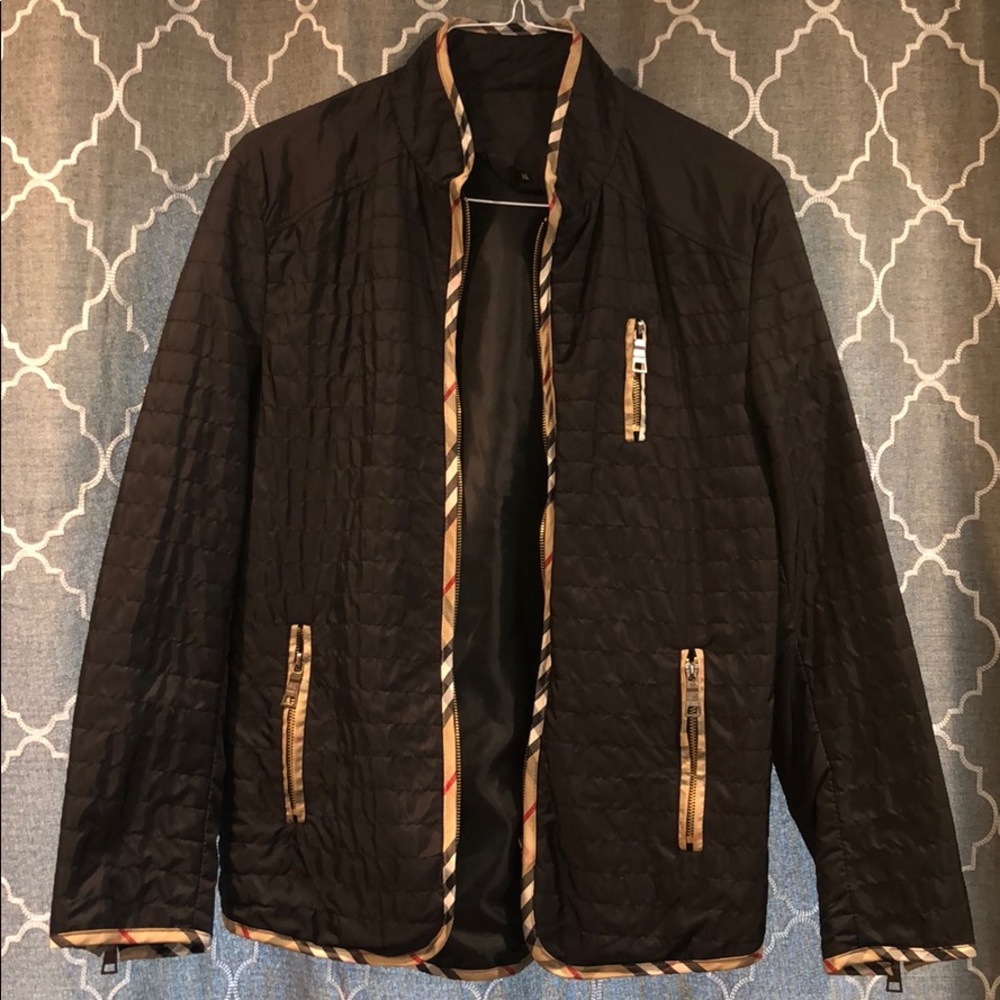 WINDBREAKER W/ PLAID TRIM